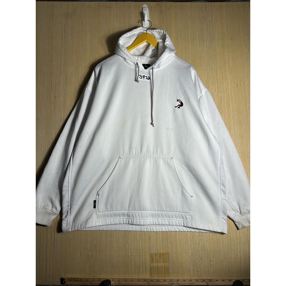 Vintage Shaq Hoodie White Long Sleeve Pullover Extra Large Athletic